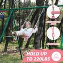 18" Pink Trapeze Swing Bar Rings 48" Heavy Duty Plastic Coated Chains Swing Set Accessories