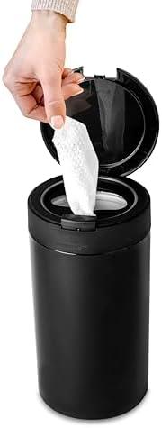 IneVibe Disinfecting Wipes Dispenser - Push Button Decorative Holder for Standard Cleaning Wipes Container, Use in Kitchen Countertop, Bathroom, Classroom (Black)