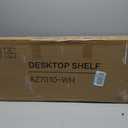 deli Desktop Shelf, Desk Hutch with 5 Shelves for Computer Desk, White