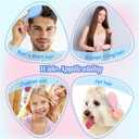 24 Pcs Mini Wet Hair Brush, Travel Detangling Brush, Mini Brush Hairbrush for Girls Little Travel Hairbrush Detangling Soft Bristles Hair Brush for Most Hair Types Smoothing with Ease Knots (8 Colors)