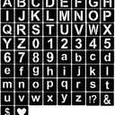 YEAJON 6 Inch Letter Stencils Symbol Numbers Craft Stencils, 66 Pcs Reusable Plastic Alphabet Templates for Painting on Wood, Wall, Fabric, Rock, Glass, Signage