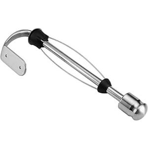 Kamenstein Perfect Tear Wall Mount Paper Towel Holder, Patented Design for One-Handed Use, Rounded Finial, 14-Inch, Brushed Silver Metal Finish