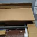Vaunn Medical Pneumatic Adjustable Overbed Bedside Table With Wheels (Hospital and Home Use)