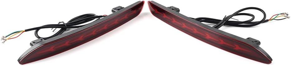 Cnswee6 Car Tail Bumper Light Reflector Turn Signal Brake Rear Lamp DRL for HONDA Accord 11th Generation 23-2024 ABS Red