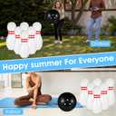 Giant Inflatable Bowling SetOne 15 Inches Ball with Six 23 Inches Pins
