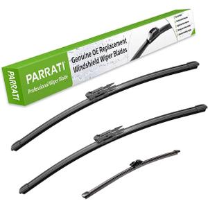 PARRATI Windshield Wipers for Ford Edge 2015-2023,28"+28" Front and 14" Rear,OEM Replacement Wiper Blades,Quiet & Streak-Free(Set of 3)