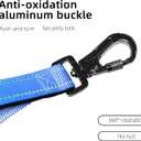 Hands-Free Dog Leash  Adjustable No-Pull Bungee Waist Leash with Car Seatbelt, Perfect for Walking, Jogging, Hiking & Training  Fits Small, Medium, and Large Dogs (Gradient Blue)