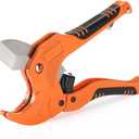 Bates- PVC Pipe Cutter, Cuts up to 1-1/4", Ratcheting PVC Pipe Cutter Tool, Pipe Cutters PVC, PVC Pipe Shears, PVC Cutter, Plastic Pipe Cutter, PEX Pipe Cutter, PVC Cutter Tool, PVC Ratchet Cutter (Orange)