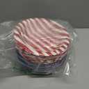 Sliner 50 Pcs 16 oz Patriotic 4th of July Disposable Paper Bowls 2 Styles Memorial Day American Flag Compostable Soup Bowl Party Favor for 250th Anniversary Hot Soup Snack Salad Serving Supplies