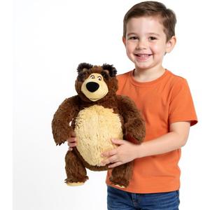 Masha and the Bear Official Bear Plush Toy  15 Stuffed Animal from Cartoon  Soft & Cuddly Character Gift for Boys & Girls  Collectible Teddy from Popular Animated Series