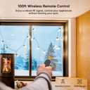 TREATLIFE Dimmer Plug with 100FT Wireless Remote Control, IP44 Weather Resistance, Outdoor Dimmer for String Lights, Lamps, Patio Lights, Max Power 400W