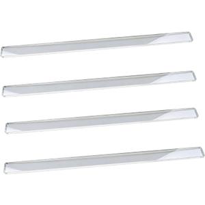 4 Pack Clear Mahjong Tile Pusher, 17.7 Inch Long Acrylic Mahjong Pushers Stick with Rounded Edge for Table Games, Accessories for 4 Players, 17.72in 4 Pushers