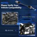 Maxfavor CV Axle Front RWD/4WD Replacement for Nissan Pathfinder Pickup D12 2.4L 3.3L 3.5L 1994-2004, for INFINITI QX4 1997-2003, 2 pcs CV Axle Joint Shaft Assembly Driver and Passenger Side