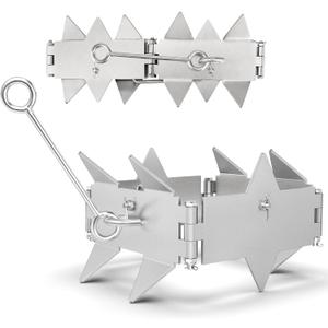 8.3lb Box Anchor Stainless Steel Folding Slide Boat Anchors for 25' Boats, Welding-Free, 12 Tooth Grip Compact Small Anchor for PWC, JetSkis, Pontoon