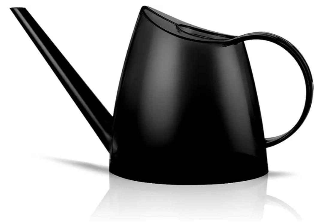 WhaleLife Indoor Watering Can for House Bonsai Plants (1.4L, Black)