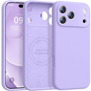Ktele Magnetic for iPhone 17 Pro Case [Compatible with Magsafe] [Premium Silicone Satin-Smooth Touch] Slim Shockproof Anti-Scratch Microfiber Lining Case, 6.3 inch, Light Purple