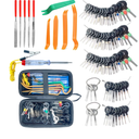 Maerd 87pcs Terminal Removal Tool Kit Depinning Tool Electrical Connector Pin Removal Tool Kit Wire Terminal Tool for Automotive Car Household Devices