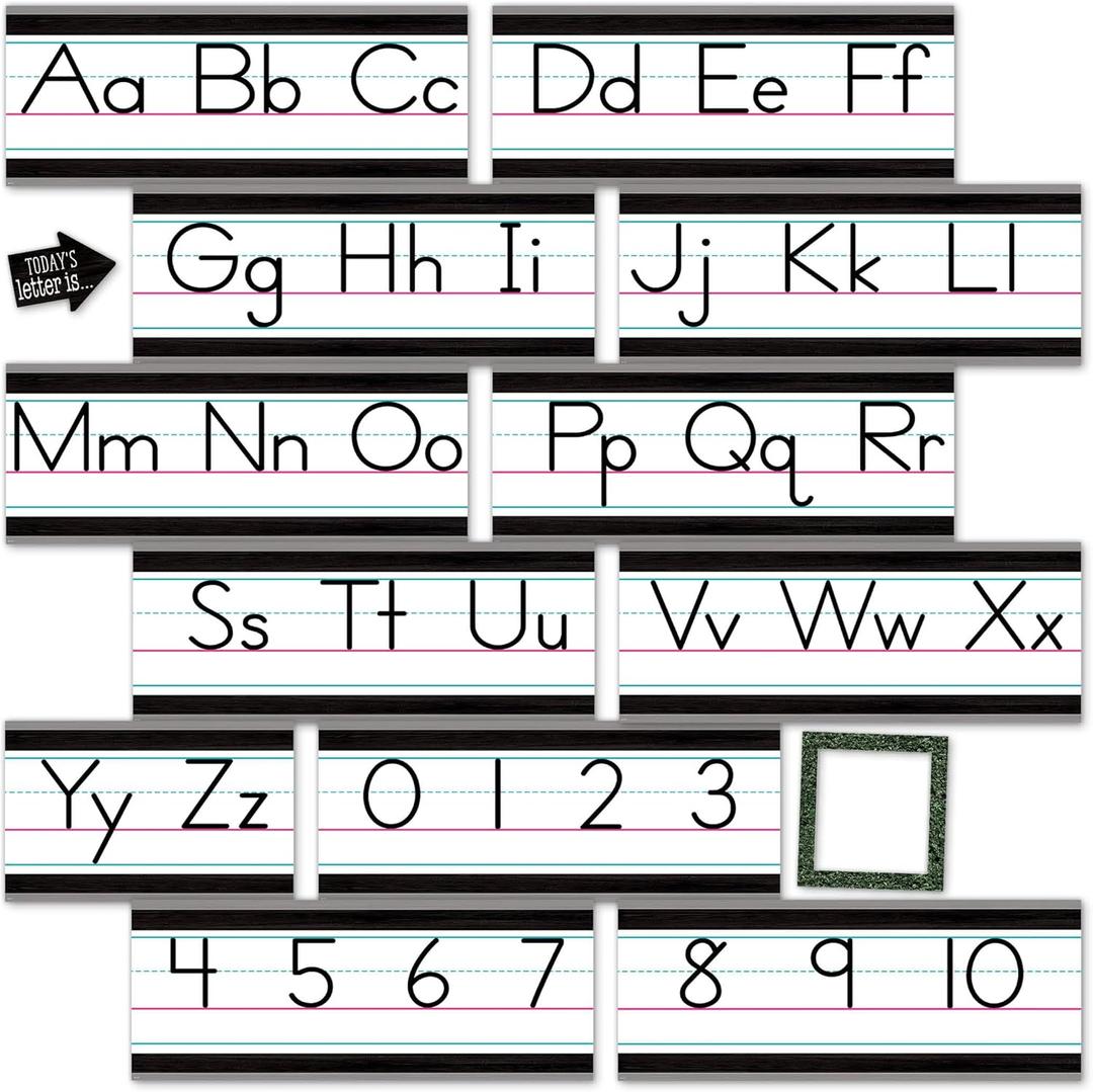 Teacher Created Resources Modern Farmhouse Alphabet Line Bulletin Board (TCR8338)