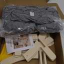 CHEERHOME PETS Elevated Cat Bed Wooden with Cushion Fluffy Pet Couch Sofa for Indoor Cats Raised Kitty Lounge Chair Suitable for Puppy, Cat Furniture (Gray)