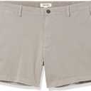 Amazon Essentials Men's Slim-Fit 5" Flat-Front Comfort Stretch Chino Short (Previously Goodthreads) (29, Light Grey)