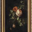 ASTRDECOR Framed Canvas Wall Art of Vintage Flower, Floral Rose Retro Picture Paintings, Botanical Floral Wall Artwork, Victorian Picture Framed Prints for Living Room Gallery Decor - 20''x30'' (Bouquet)