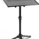 Pyle Universal Laptop Projector Tripod Stand - Adjustable Computer, DJ Equipment Holder Mount with 14'' x 11'' Plate, Height Adjustable 22 to 35 Inches - Portable for Stage, Studio,Home,and Office Use