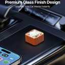 2026 Wireless CarPlay Adapter for iPhone, Premium Glass Finish Design, 5s Auto-Connect, Mini Wireless CarPlay Dongle Compatible with Apple CarPlay, Plug & Play for Factory Wired Cars, Low Latency