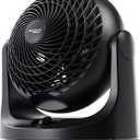 IRIS USA WOOZOO Desk Fan, Oscillating Table Air Circulator, 3 Speeds, 52ft Max Air Distance, 112 Adjustable Tilt, Quiet Motor, Small Fan for Bedroom, Office, Dorm, Black