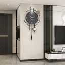 Maison JY Large Wall Clock for Living Room Decor Battery Operated Non-Ticking for Bedroom Office Kitchen 27.5 Inch Big Silent Unique Clock Modern Decorative Wall Clock for Home Indoor