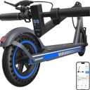 Electric Scooter Adult 350W Motor, Top 19 mph, 8.5'' Solid Tire Max 18/22 Miles Ranges, Foldable E Scooters for Adults Commuting, with Cruise Control, APP Control Double Braking, Suspension