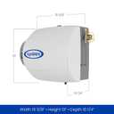 AprilAire 500 Whole-House Humidifier, Automatic Compact Furnace Humidifier, Large Capacity Whole-House Humidifier for Homes up to 3,600 Sq. Ft., White