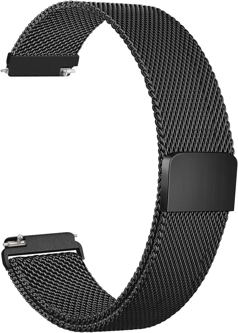 ID208 Plus Smart Watch Bands, 22mm Stainless Steel Metal Bands for Fitpolo/Quican/Aeac/Tensky ID208 Plus Smartwatch Replacement Wristband Adjustable Straps