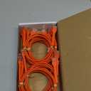 Everest Ultra Slim Cat6a Ethernet Patch Cables 3ft (10-Pack) Orange - 10GB Cat 6a Patch Cable - Bendable, Flexible & Thin Ethernet Cable - Space Saving 32AWG 550MHZ Cat6a Cables - 100% Copper Wires