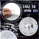 Disco Ball 12-Inch Large Hanging Mirror Ball Disco Ball Decor for Disco Party Decorations, Weddings, Events, Disco Christmas Decor, and Home Celebrations