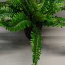 Fake Fern Potted Plant Artificial Boston Ferns in Pot 25 Leaves for Outdoors & Indoor Faux Fern Bush Plant for Patio Garden Farmhouse Windowsill Office Living Room Decoration Home Decor (Medium)