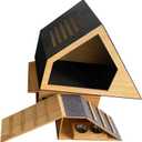 Wooden Rabbit Hideout Castle  Indoor Bunny House & Hut for Rabbits, Guinea Pigs, Chinchillas & Small Pets  Medium Size Habitat  Durable Wooden Rabbit House for Indoor & Outdoor Use