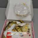 Trgowaul Sweet 16th Birthday Decorations for Girls, Banner, Sash and Crown, Cake Topper, 16 Number Balloon, Fringe Curtains, Champagne Gold 16th Birthday Party Supplies