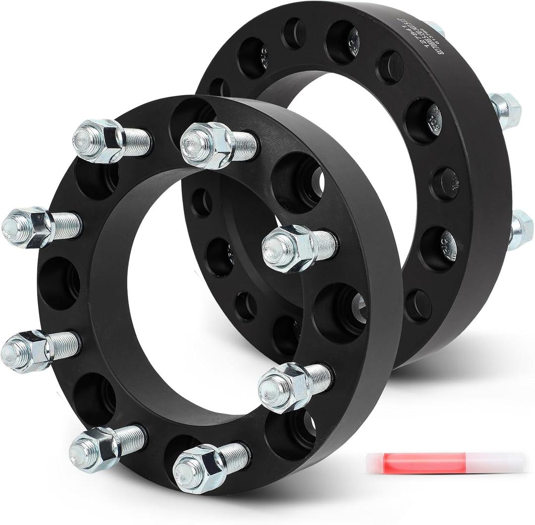 SCITOO 2Pcs Wheel Adapters 1.5 inch 8x170 to 8x6.5 Bore 130mm Studs 14x1.5 8 Lug Wheel Spacers Adapters Fit for for Ford Excursion for F-250 for F-250 Super Duty for F-350 for F-350 Super Duty