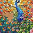 Stained Glass Peacock Puzzles for Adults 1000 PiecesMosaic Bird Peacock Garden Flower Jigsaw Puzzle ArtColorful Impossible Hard Challenge for Adults