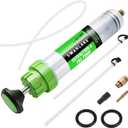 SWANLAKE 500cc Fluid Extractor & Fill Pump, Automotive Fluid Pump Extractor, Oil Change Pumps with 23'' Long Hose, 2PCS 12'' Extension Tubes, Suction Pumps for Lawn Mowers Cars