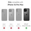 SURITCH for iPhone 16 Pro Max Case with Magnetic Camera Slide Cover and Adjustable Kickstand, Compatible with MagSafe, Shockproof Bumper Case Slim Protective Cover 6.9 Inch, Black