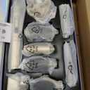 Tqcir 8-in-1 Professional Hot Air Styler&Hair Dryer Brush, Powerful Multi-Styler with Auto-Wrap Curler with Storage Case, Fast Drying Curling Straightening Volumizing Without Heat Damage(Gold)