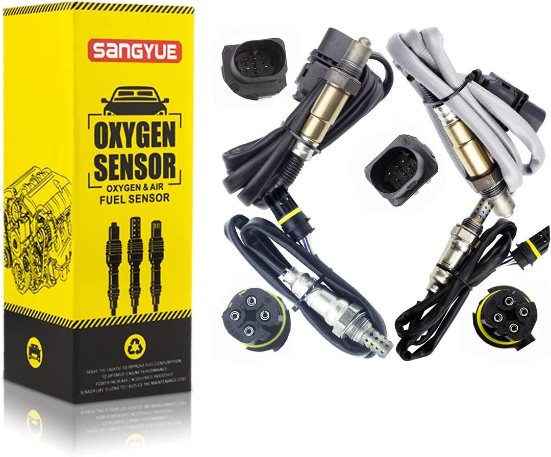 4x Oxygen 02 O2 sensor for 2008 2009 2010 BMW 535i X6 3.0L Upstream + Downstream