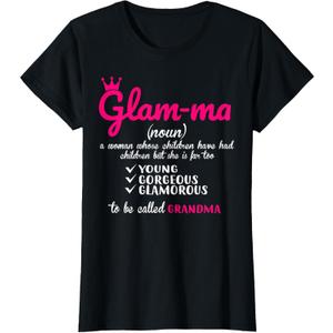 Grandma Definition Glamma T-Shirt,5X