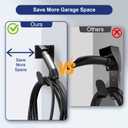 for Tesla Charger Holder Wall-Aligned Mount Space-Saving, NACS Charger Cable Holder Organizer for Tesla Model 3/Y/X/S & NACS Chargers