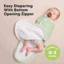 Baby Swaddle Sleep Sacks with Zipper - 3-Pack Swaddles for Newborns 0-3 Months, Infant, Baby Girls, Boys, Soft & Durable Newborn Sleep Sack, Easy Diaper Change Swaddling Blanket (Bunnies, OS)