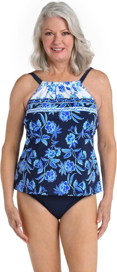 Maxine of Hollywood Women's High Neck Tankini Swimsuit Top