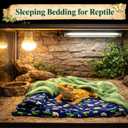 Mechpia Bearded Dragon Tank Accessories, Reptile Bedding Hammock Soft Fabric Warm Sleeping Pillow with Cover Substrate for Bearded Dragon Leopard Gecko Lizard