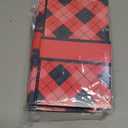 Handmade Christmas Gift Card Booklet 5 Pack, Christmas Gift Card Holder Booklet, Red Plaid Design with Merry Text, Money Envelope Set