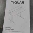 TIQLAB Standing Desk with Two Drawers, Stand Up Standing Desk Adjustable Height, Electric Sit Stand Table with Storage Shelf and Splice Board, 48 * 24 inch, Maple